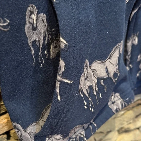 Kerrits Blue Horse Pattern Hoodie - Picture 4 of 9